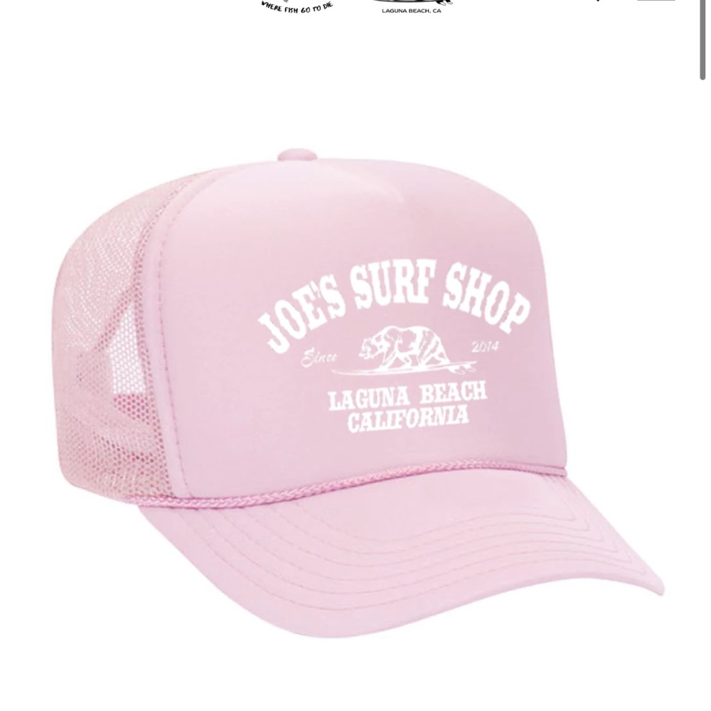 Pink trucker hat